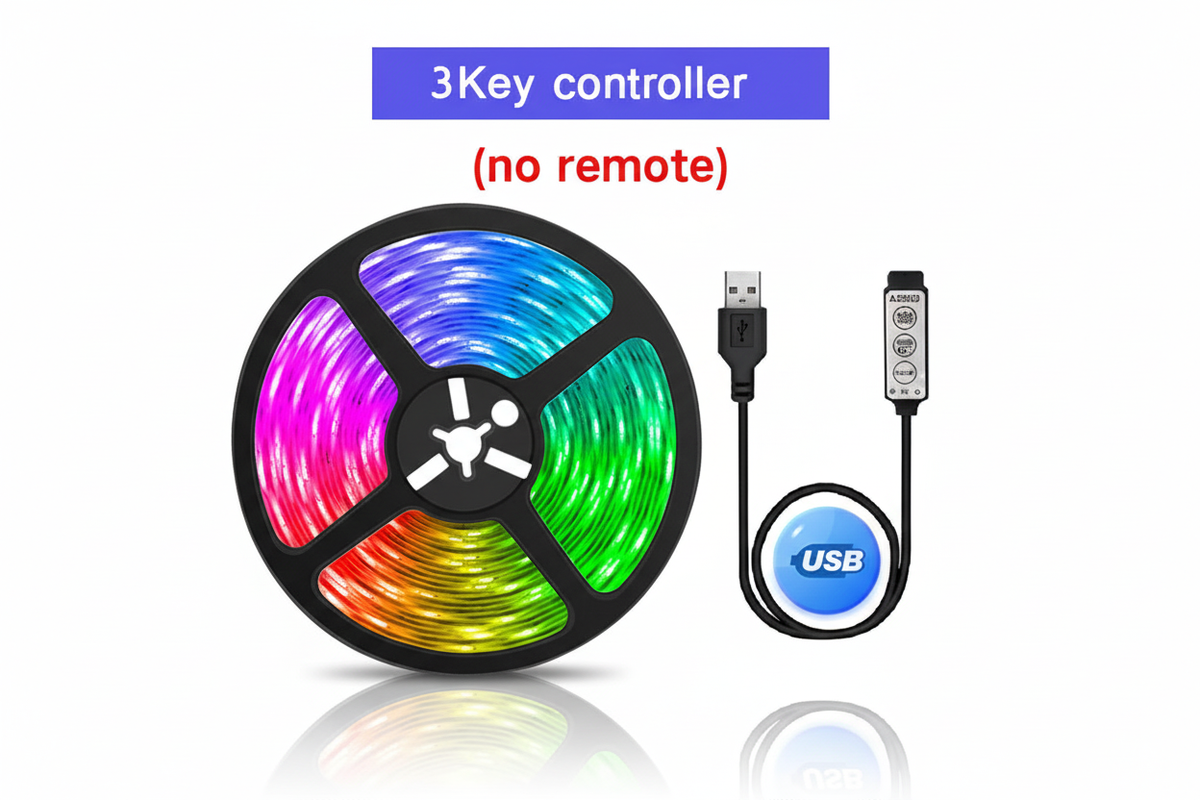 3Key LED Strip with Text Labels