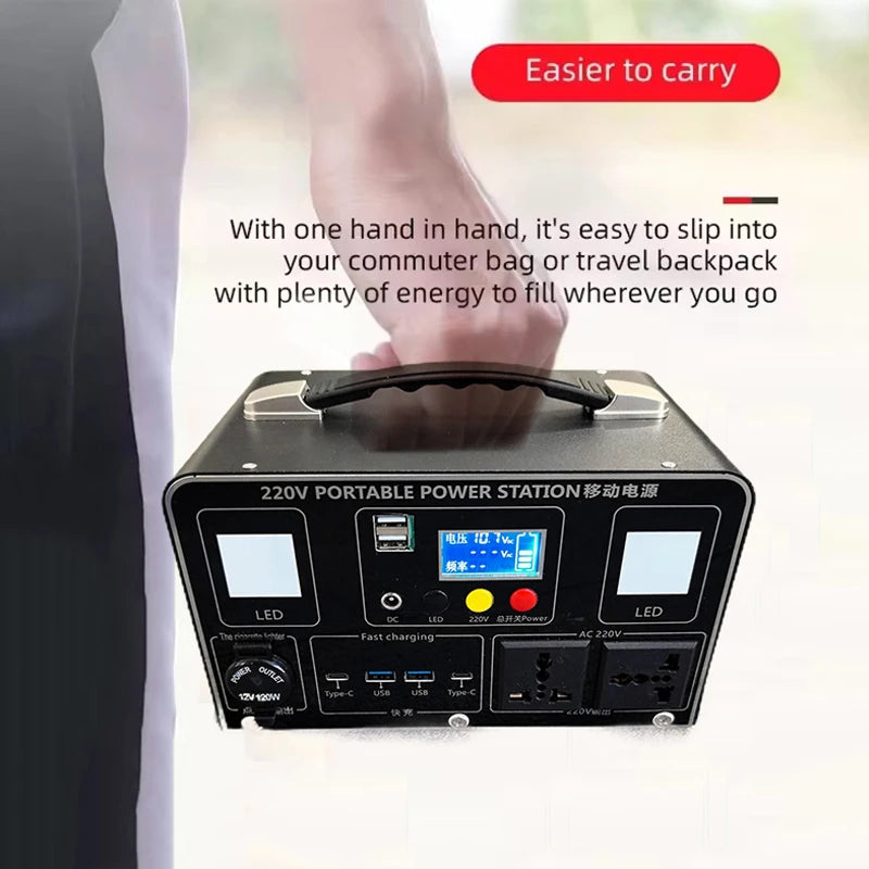 Premium Portable Power Station with Fast Charging for Camping and Laptop