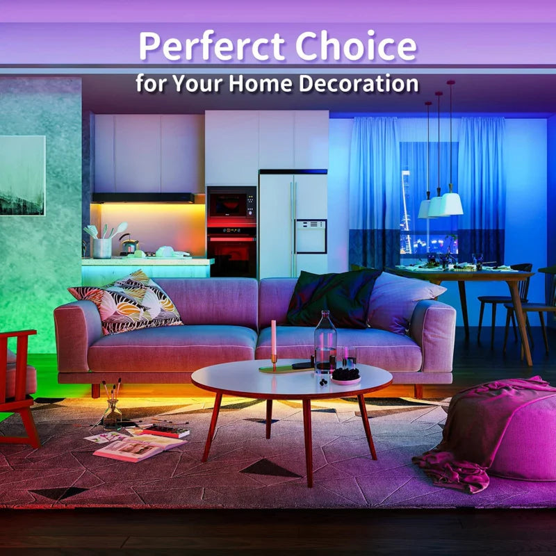 Premium RGBIC Dreamcolor Smart Strip Lights with Music Sync
