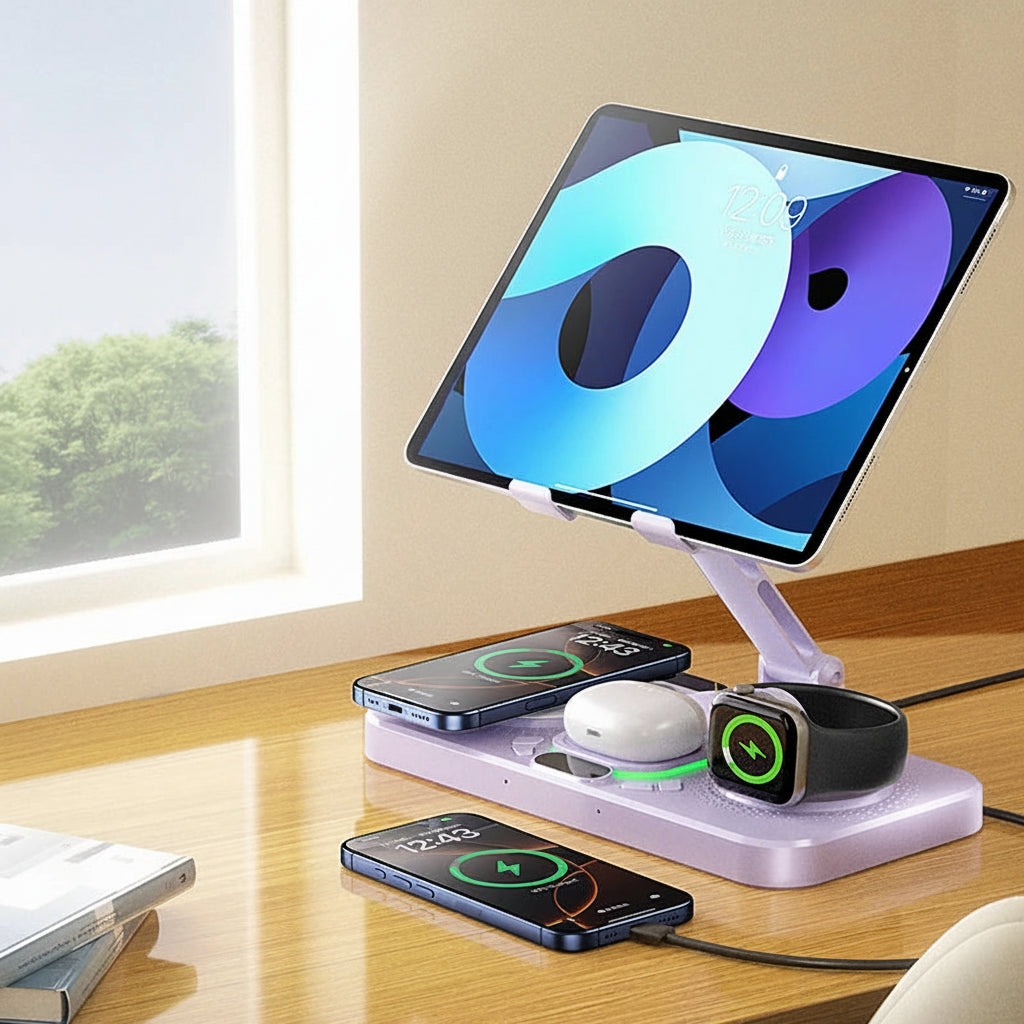 Premium Foldable Magnetic Wireless Charging Station