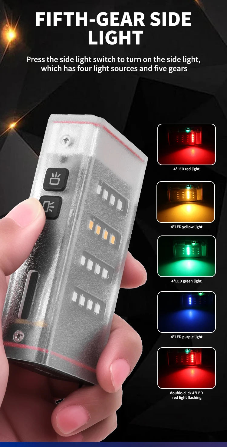 Premium Rechargeable Flashlight with Power Bank for Camping