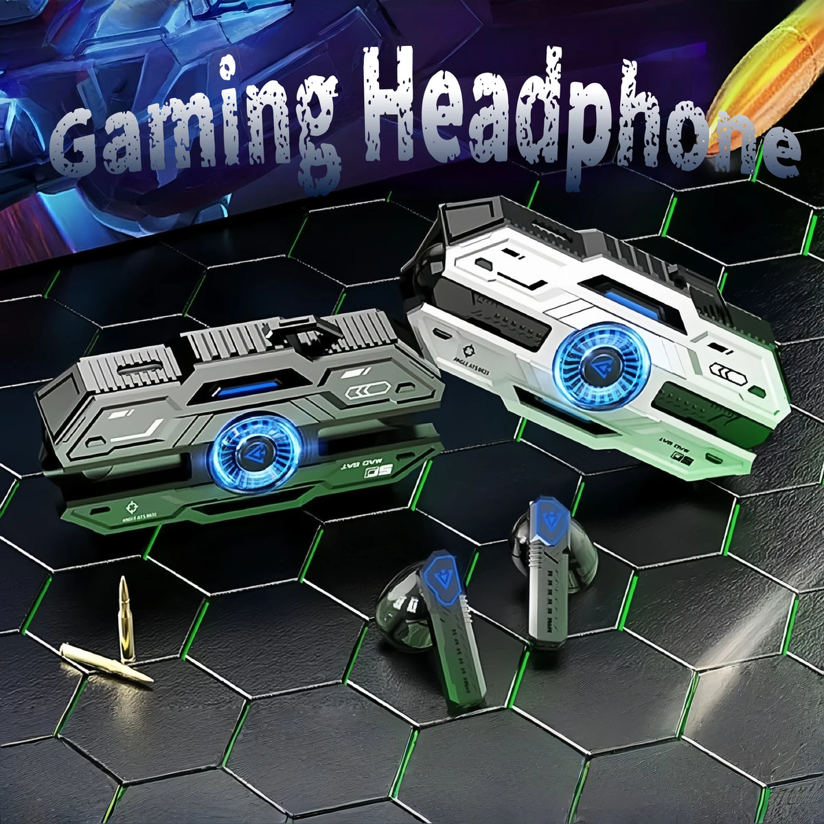 Auriculares inalámbricos premium para juegos con baja latencia