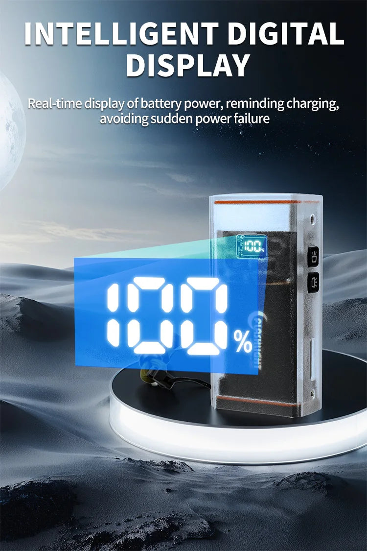 Premium Rechargeable Flashlight with Power Bank for Camping