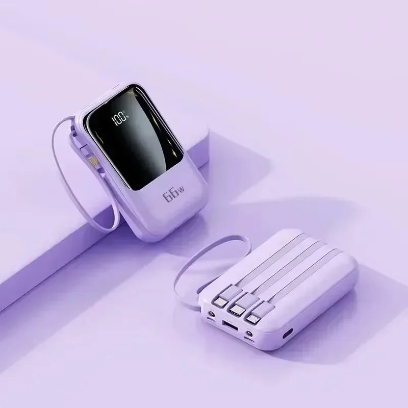 Power Bank premium con cables integrados