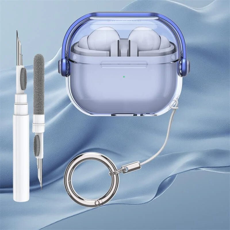 Funda transparente premium para auriculares inalámbricos