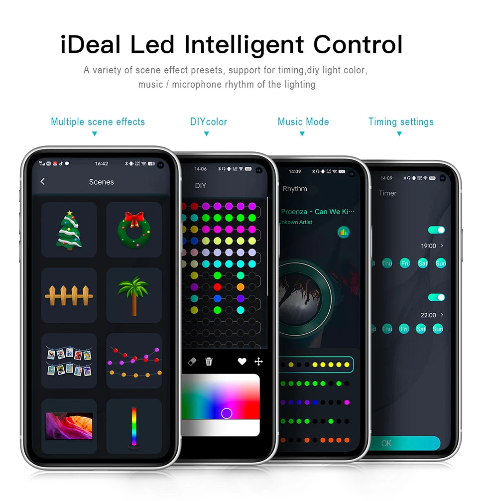 Tira de luces LED inteligentes Premium RGBIC Dream Color