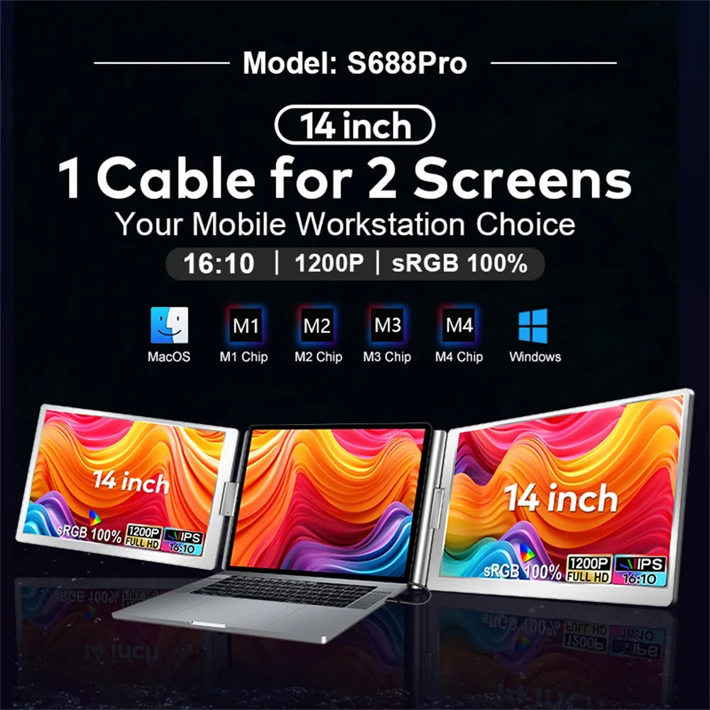 Premium Dual Screen Portable Monitor