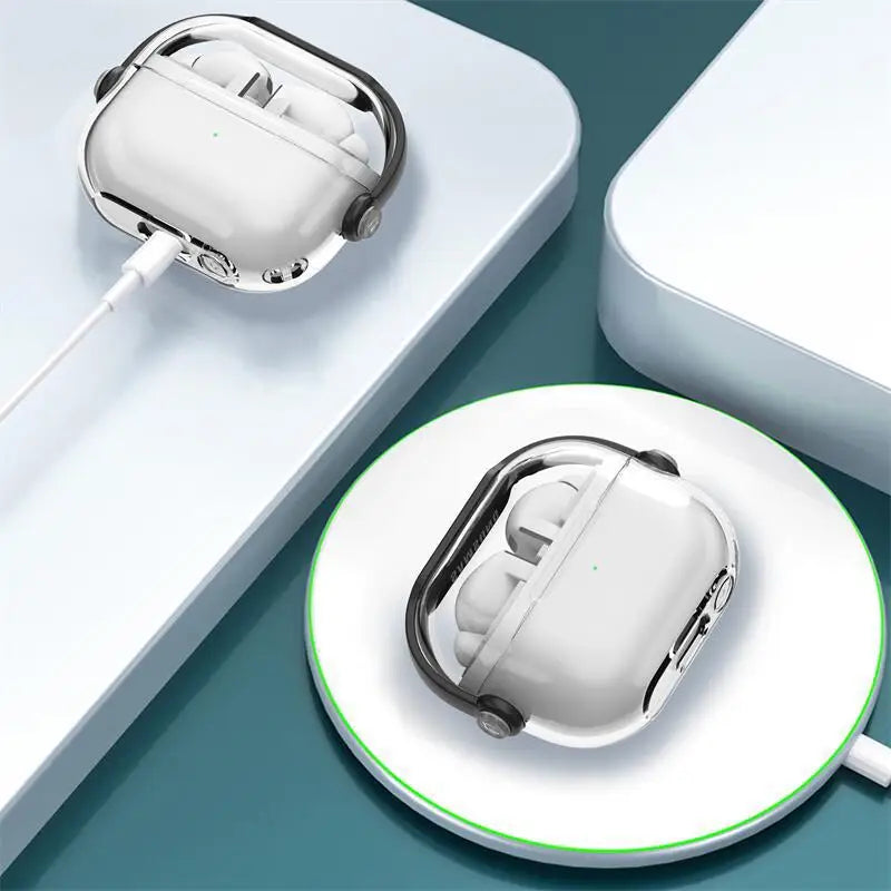 Funda transparente premium para auriculares inalámbricos