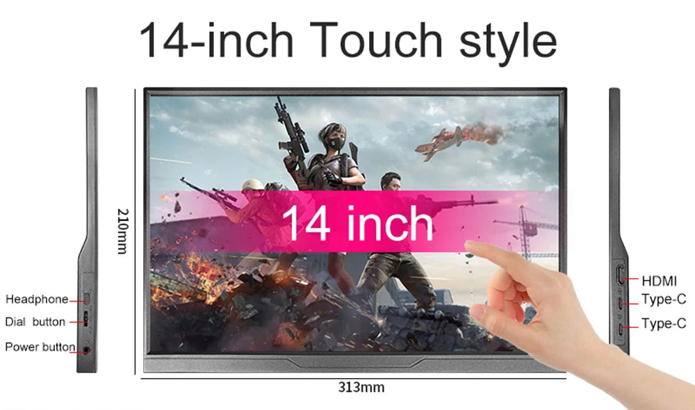 Monitor portátil premium de 14 pulgadas