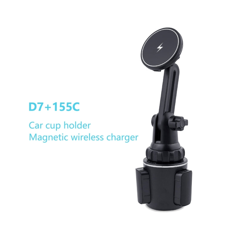 Premium MagSafe Wireless Car Charger Cup Holder Mount