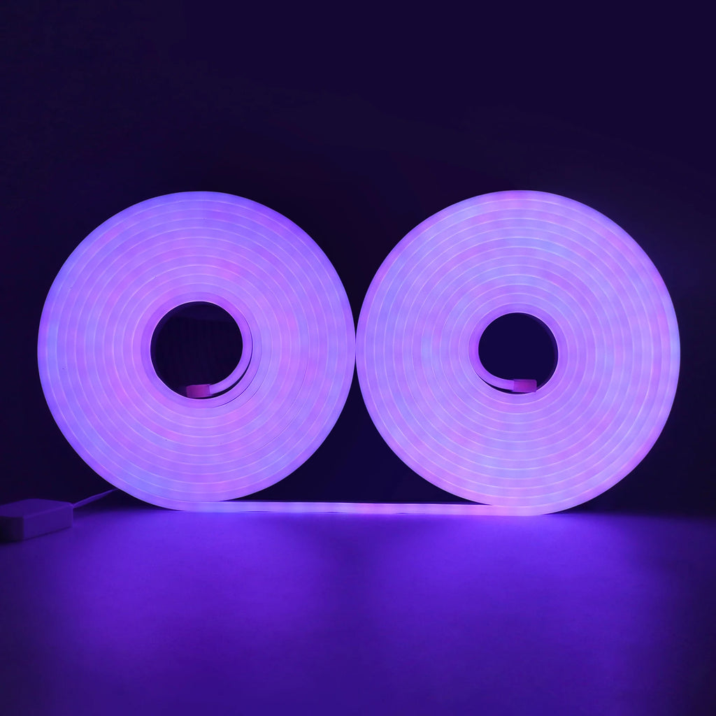 Tira de luces LED neón RGB premium con sincronización musical