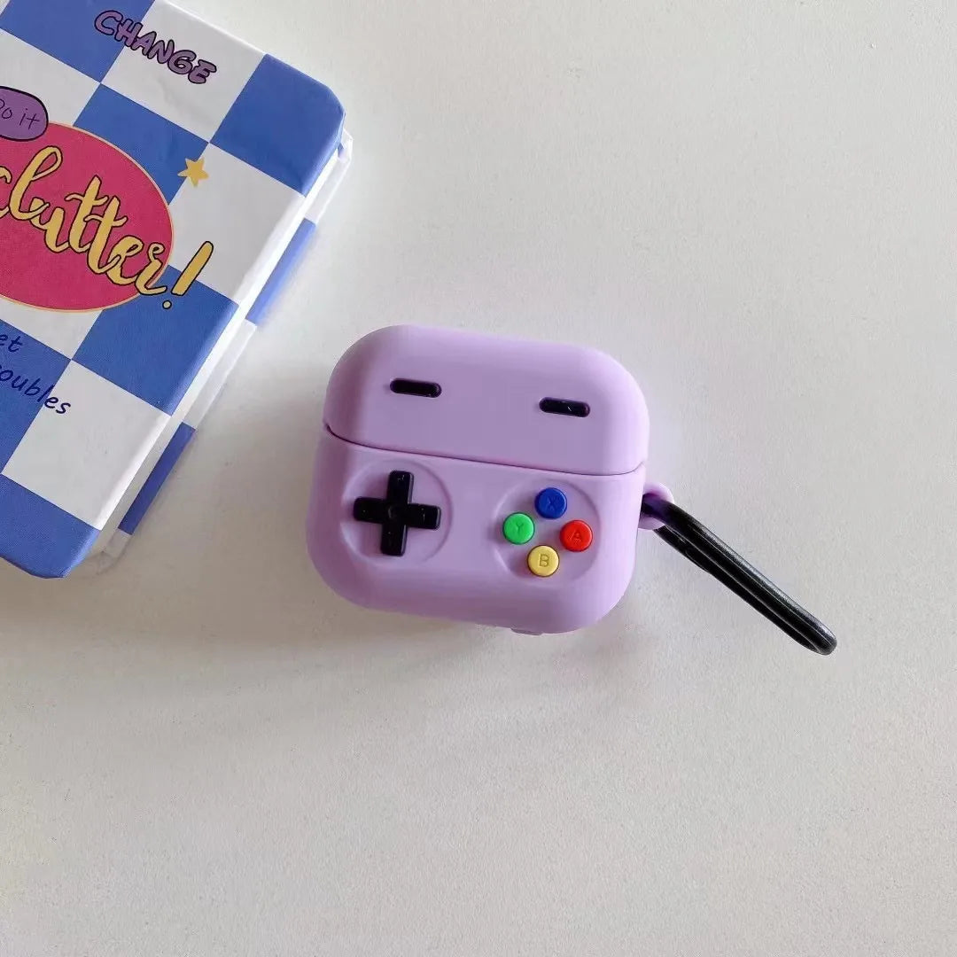 Funda de silicona premium con diseño de dibujos animados en 3D para auriculares inalámbricos