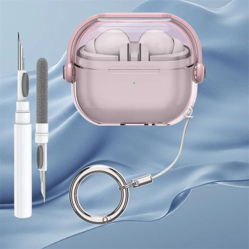 Funda transparente premium para auriculares inalámbricos