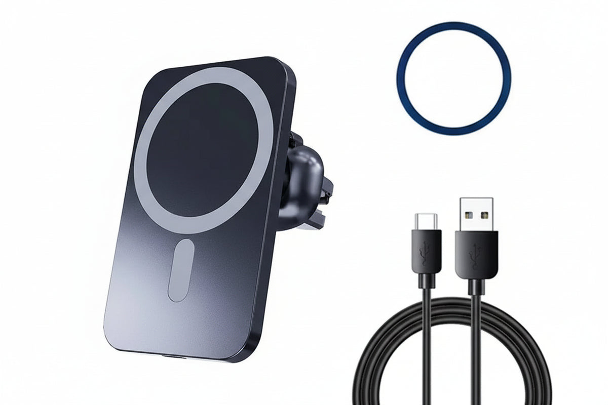 Soporte de carga inalámbrica magnética MagSafe premium para coche