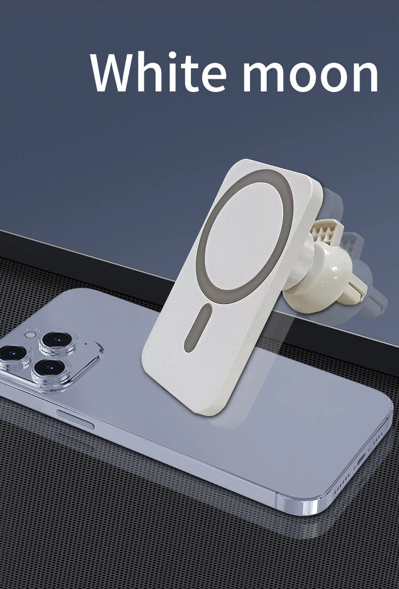 Premium MageSafe Magnetic Wireless Car Charger mount