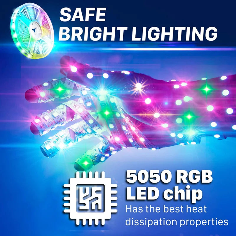 Premium RGBIC Dreamcolor Smart Strip Lights with Music Sync