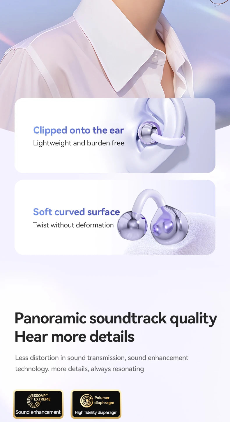 Auriculares inalámbricos premium de conducción ósea