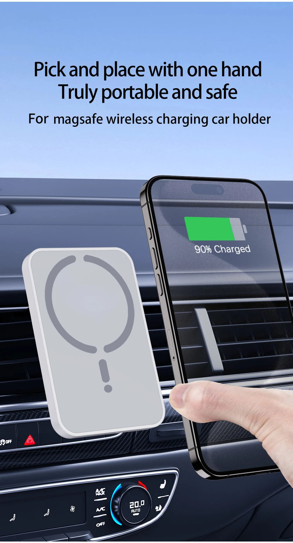Premium Magnetic Wireless Car Charger Mount