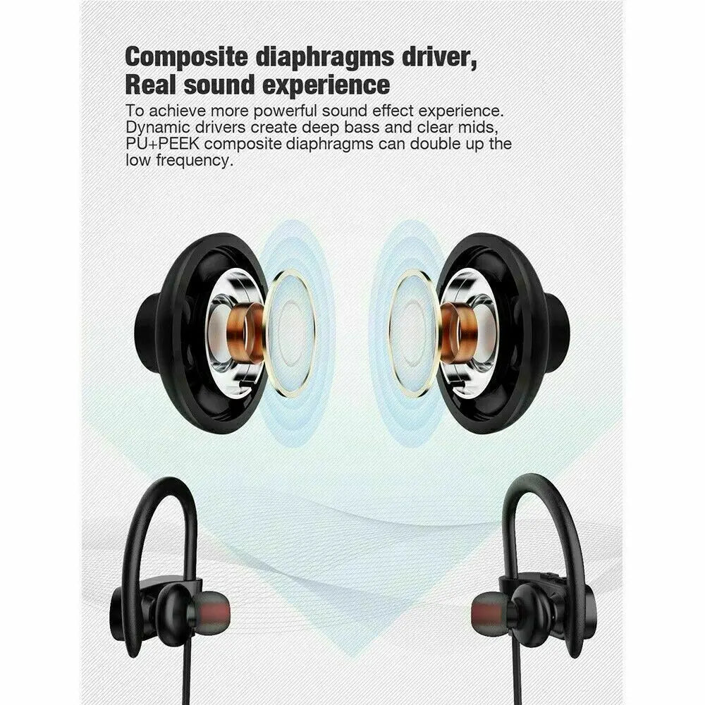 Premium Magnetic Neckband Wireless Sports Earphones