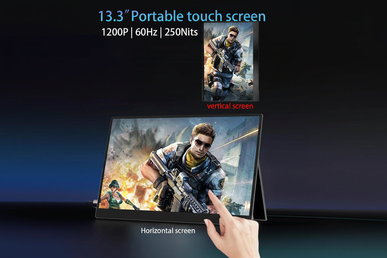Premium 13.3 Inch Touch Portable Monitor