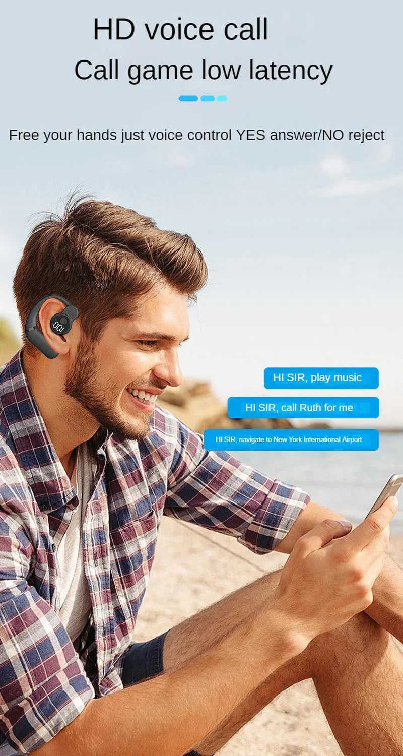 Auriculares deportivos inalámbricos premium con gancho