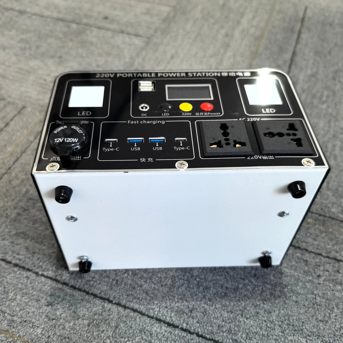 Premium Portable Power Station with Fast Charging for Camping and Laptop