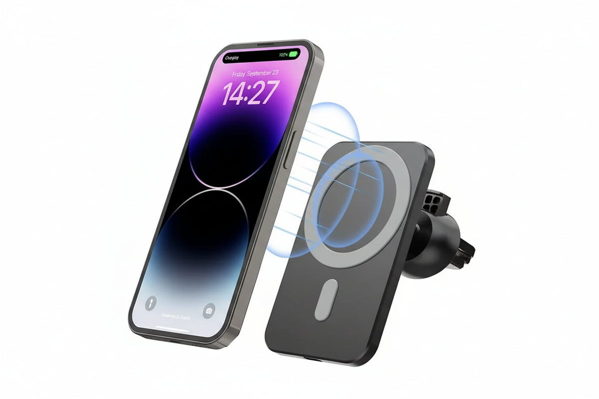 Soporte de carga inalámbrica magnética MagSafe premium para coche