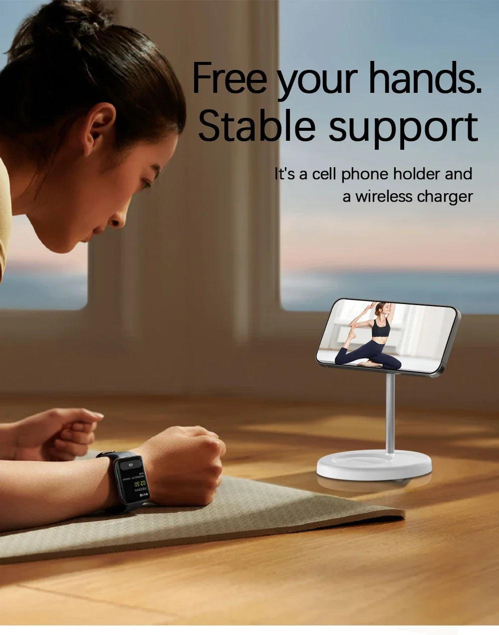 Premium 2 in 1 Magnetic Wireless Charging Stand