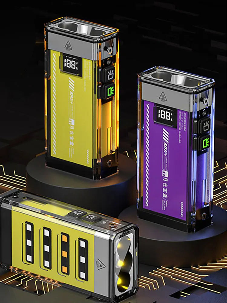 Premium Rechargeable Flashlight with Power Bank for Camping