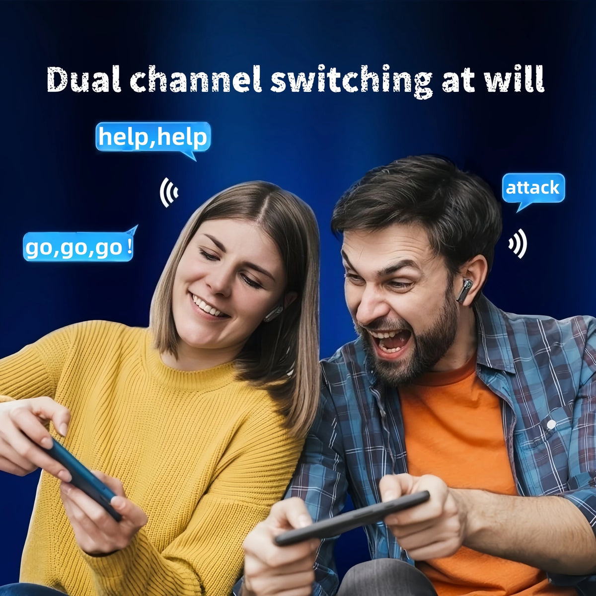 Premium Wireless Gaming Earbuds with Low Latency