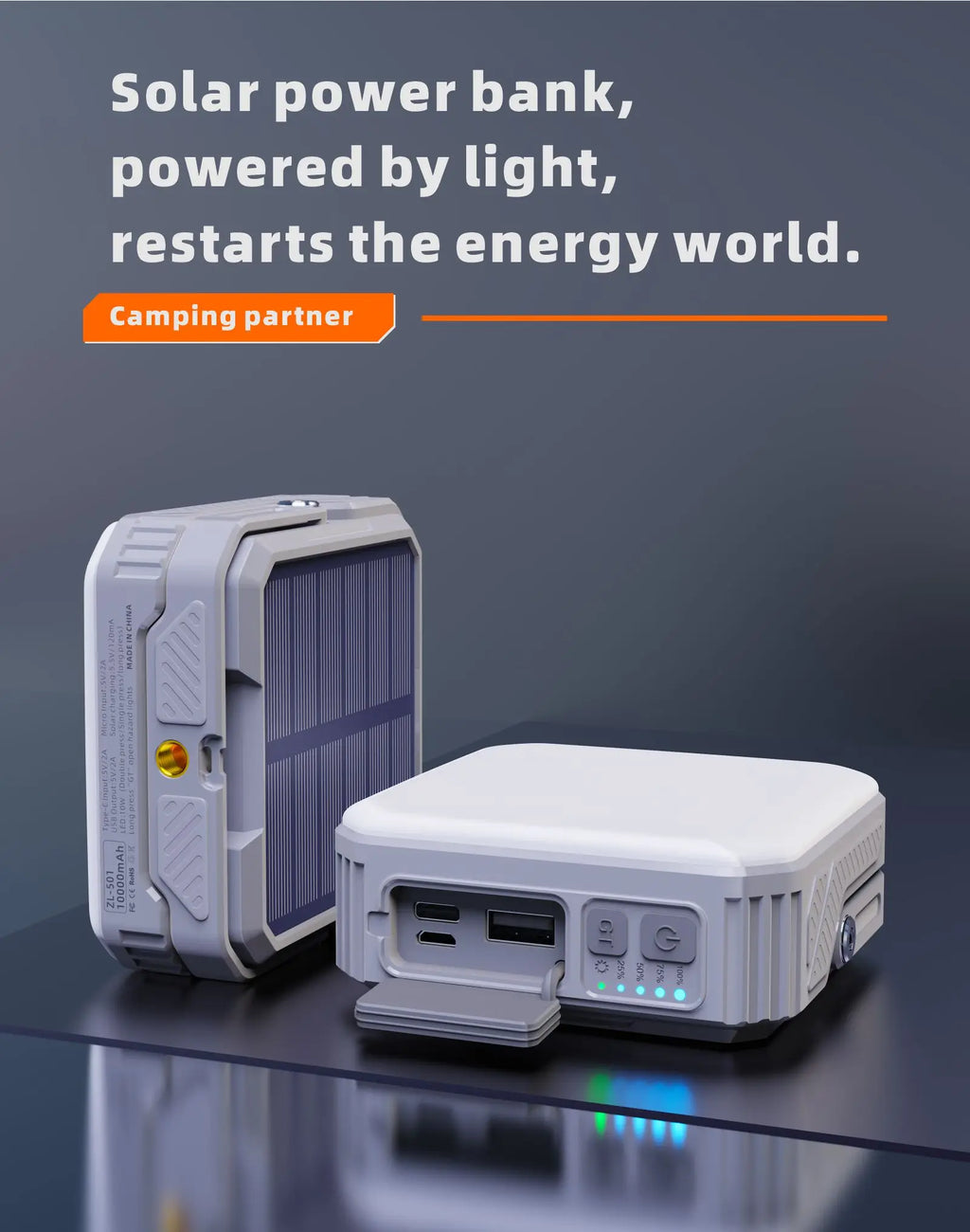 Batería solar premium para exteriores y camping