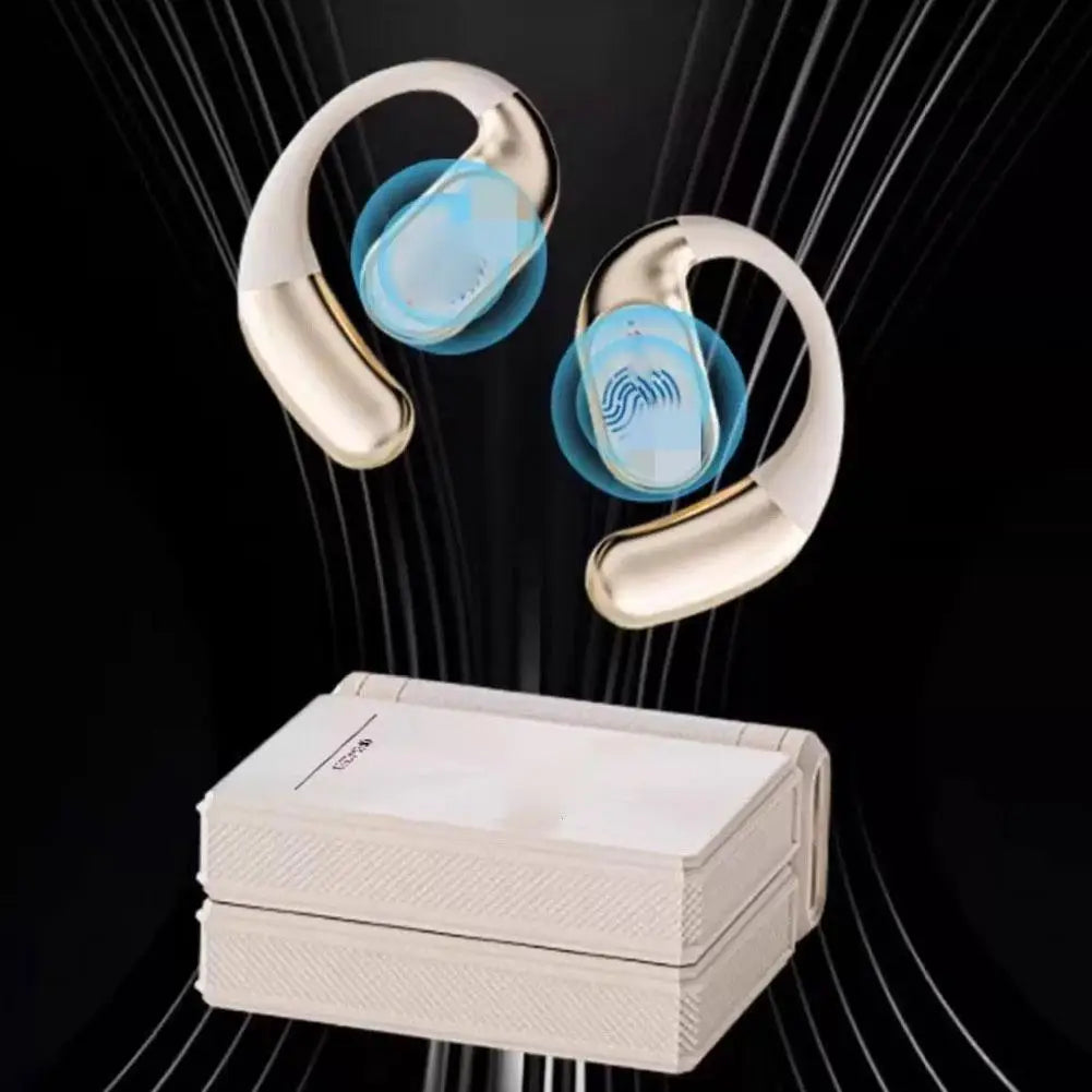 Auriculares deportivos inalámbricos premium con ganchos de sujeción segura