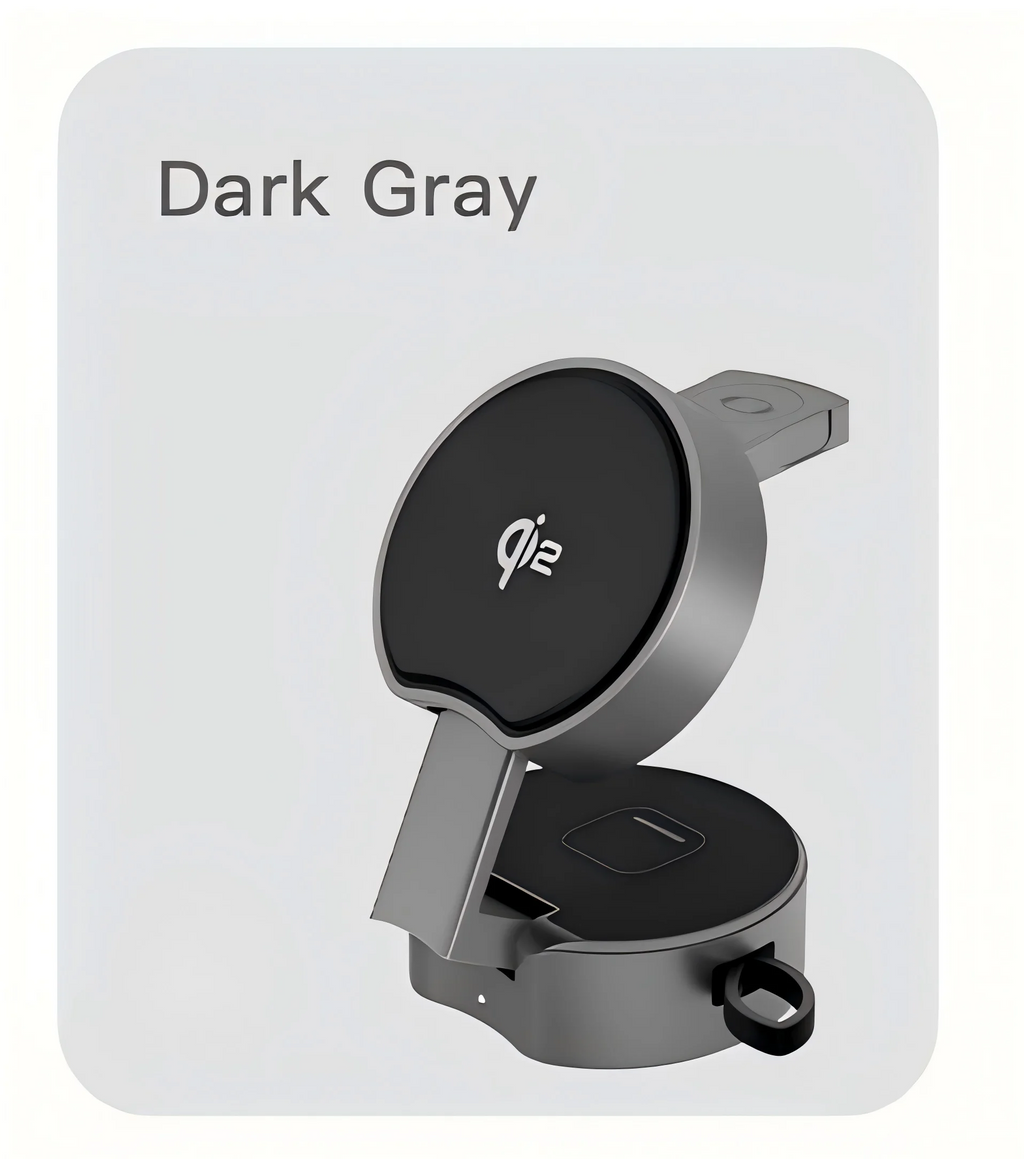 Premium Qi2 3 in 1 Foldable Magnetic Wireless Charger Stand