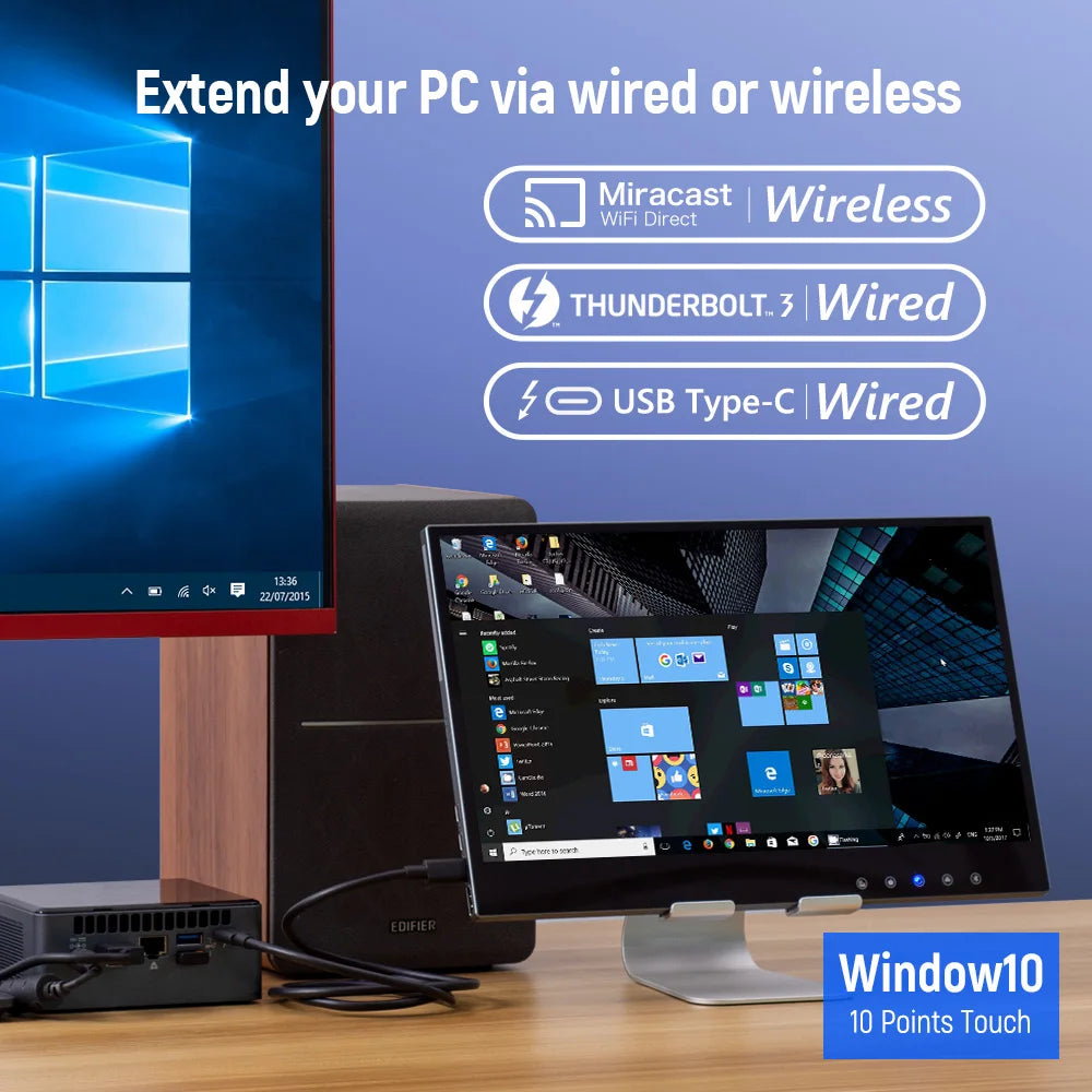 Premium 15.6 Inch OLED Capacitive Touch Portable Monitor