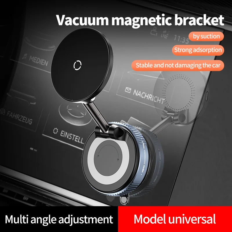 Cargador inalámbrico magnético MagSafe premium con soporte de succión al vacío