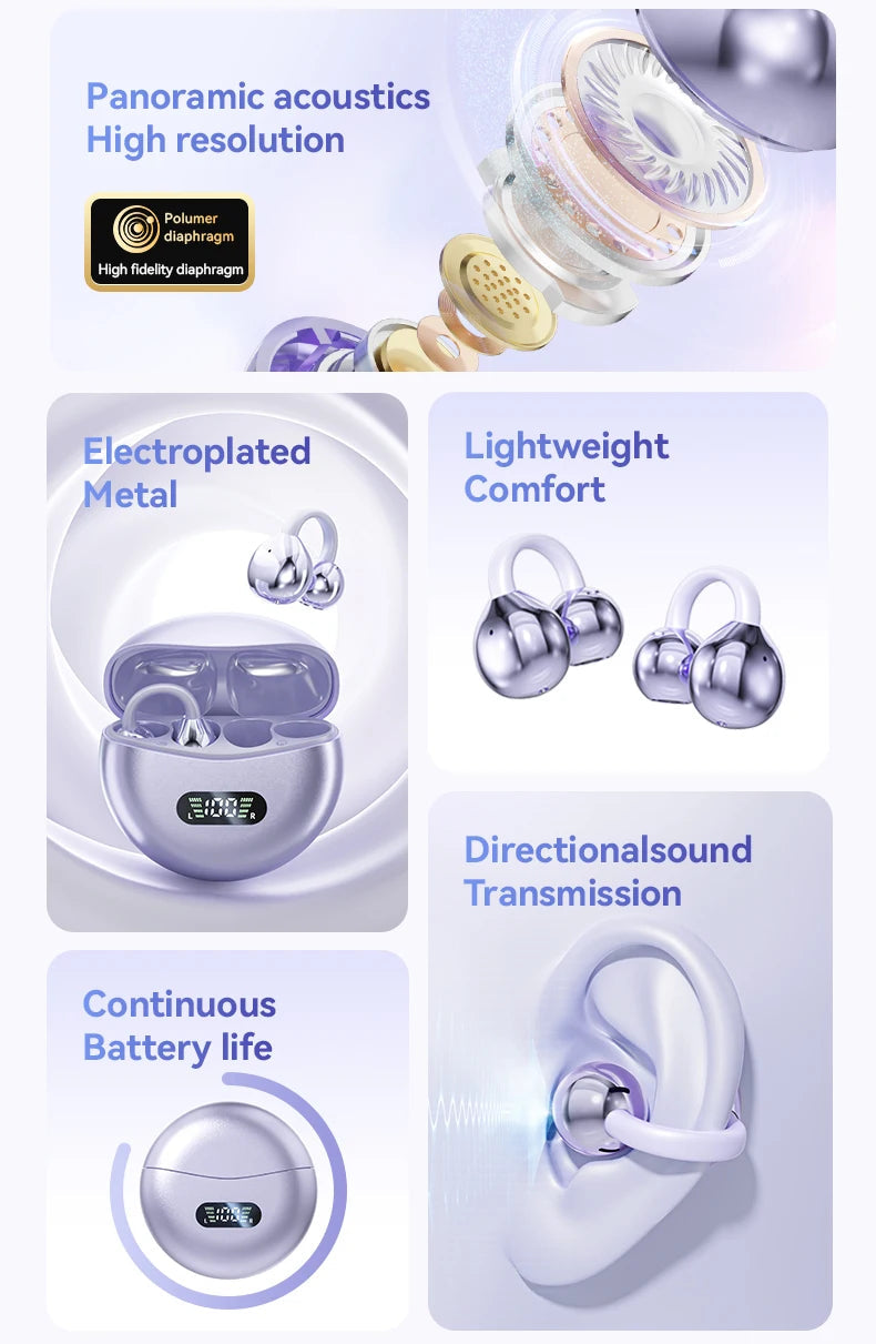 Auriculares inalámbricos premium de conducción ósea