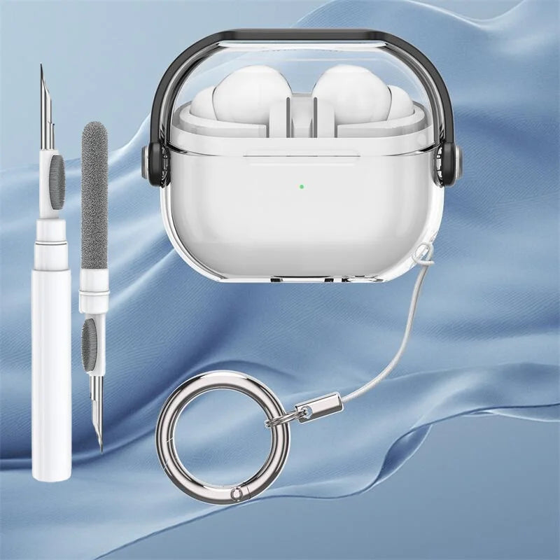 Funda transparente premium para auriculares inalámbricos