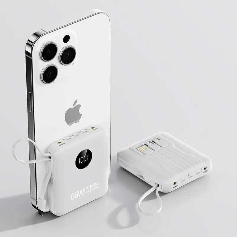 Power Bank Premium con cables integrados y carga rápida