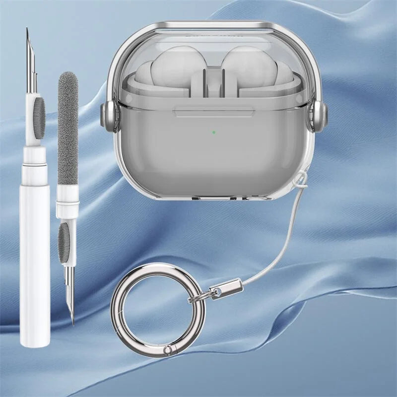 Funda transparente premium para auriculares inalámbricos