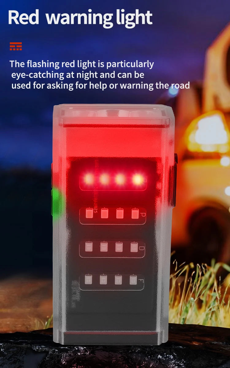 Premium Rechargeable Flashlight with Power Bank for Camping