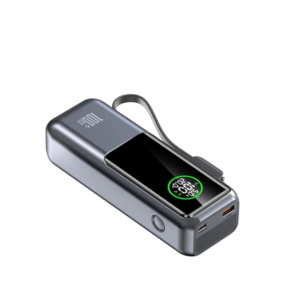 Premium Power Bank with Built in Cable & Fast Charging