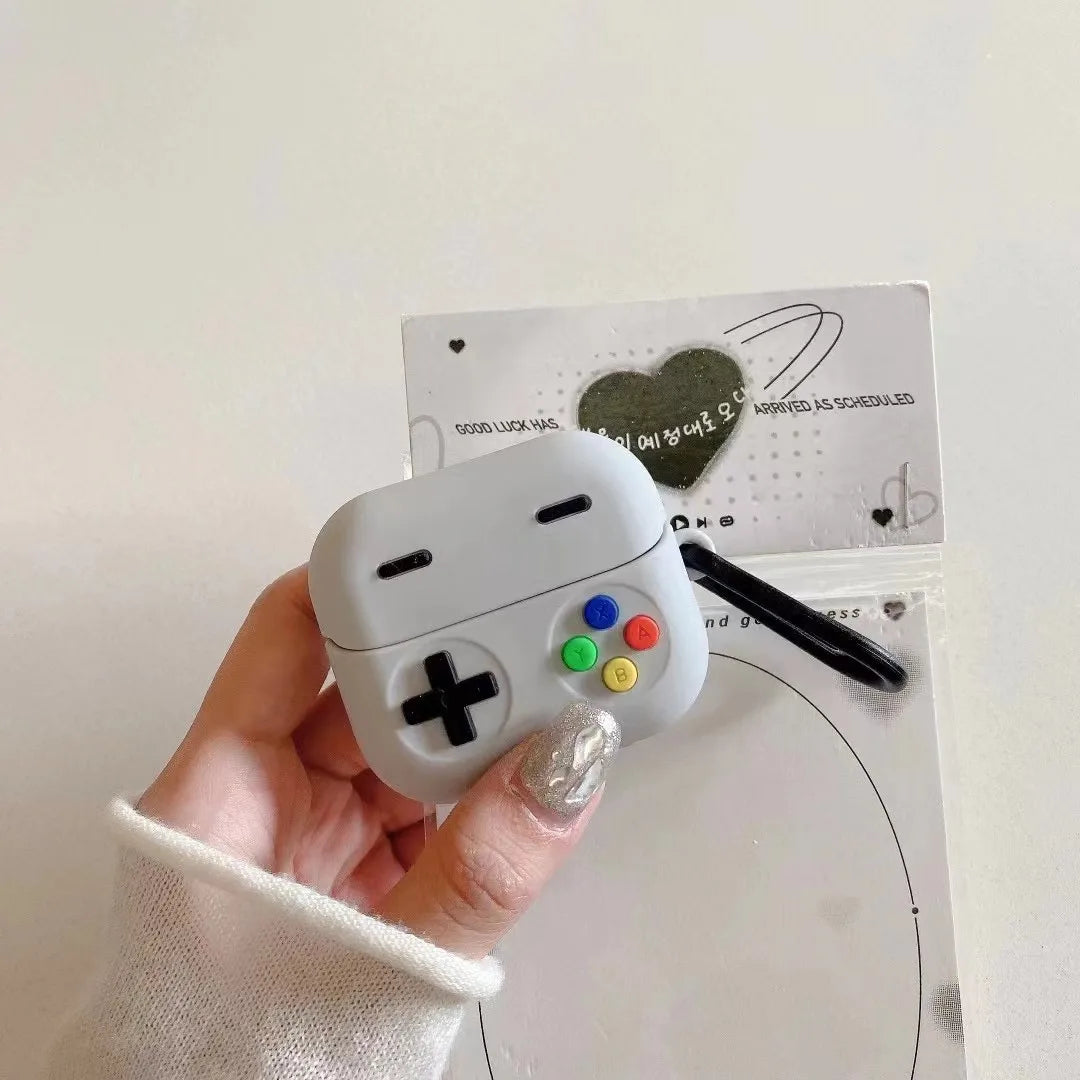 Funda de silicona premium con diseño de dibujos animados en 3D para auriculares inalámbricos