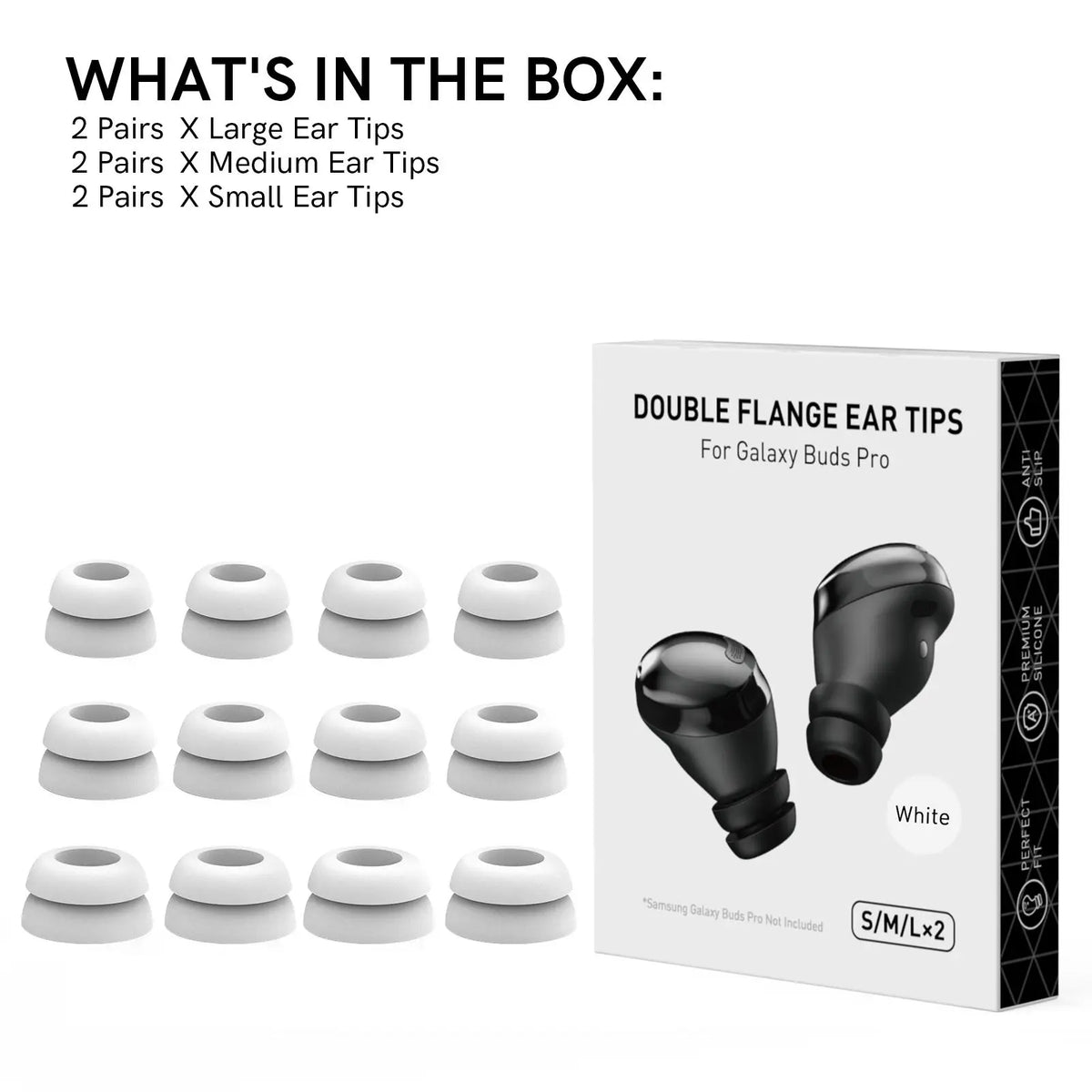 Almohadillas de silicona premium para auriculares inalámbricos