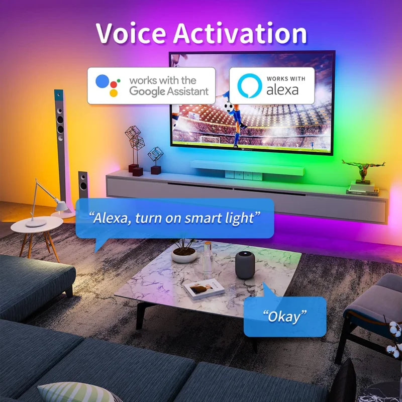 Premium RGBIC Dreamcolor Smart Strip Lights with Music Sync