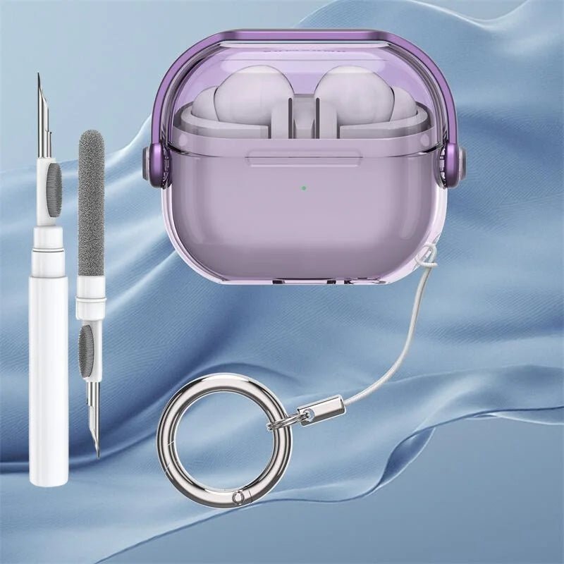 Funda transparente premium para auriculares inalámbricos