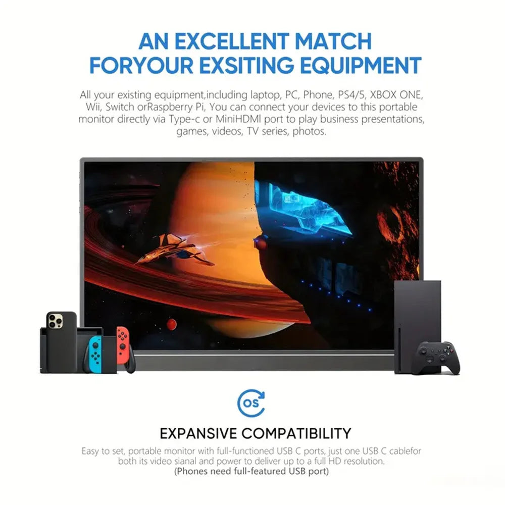 Premium 13.3 Inch Touch Portable Monitor