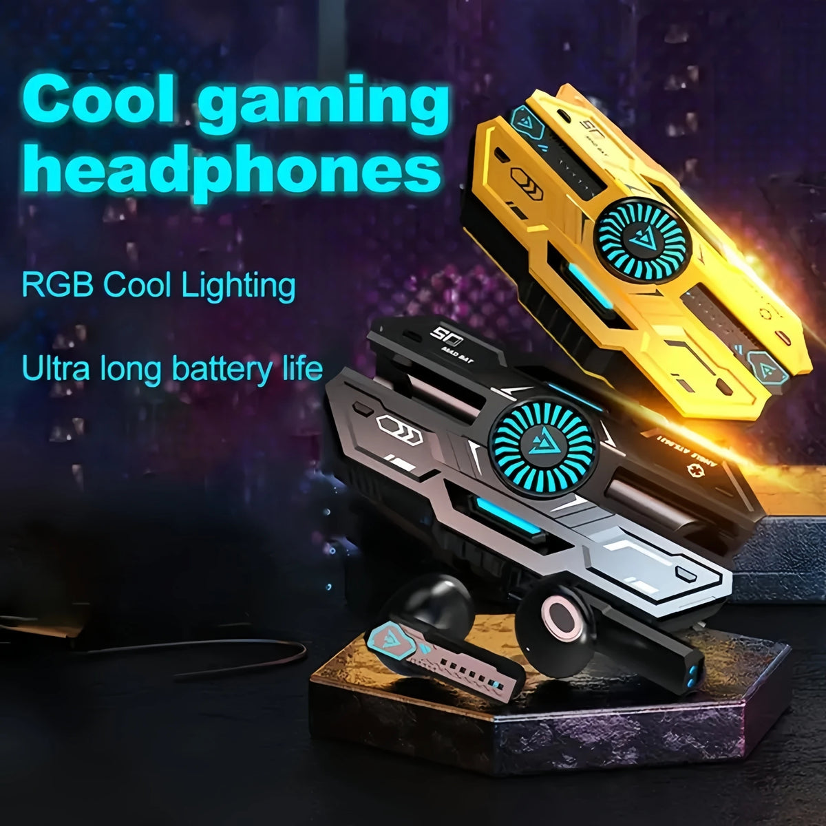 Auriculares inalámbricos premium para juegos con baja latencia