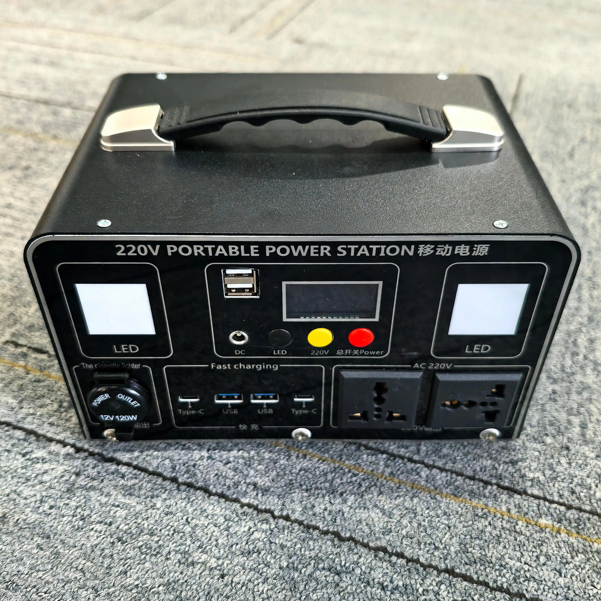 Premium Portable Power Station with Fast Charging for Camping and Laptop