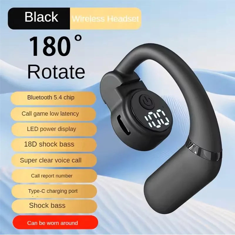 Auriculares deportivos inalámbricos premium con gancho