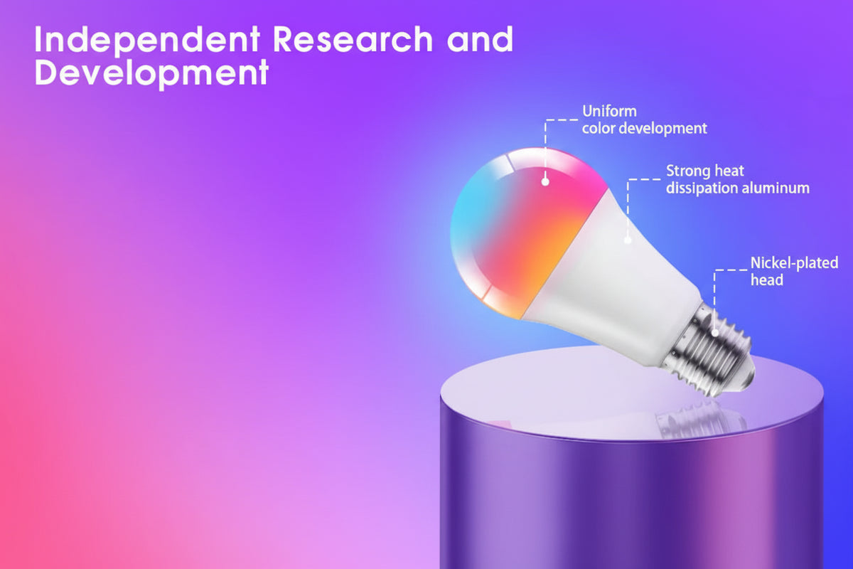 Bombilla LED RGB inteligente premium con sincronización de música
